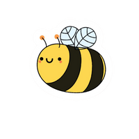 Bee 8 Sticker