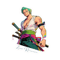 Roronoa Zoro One Piece Sticker 16 | Three Sword Style Premium Sticker
