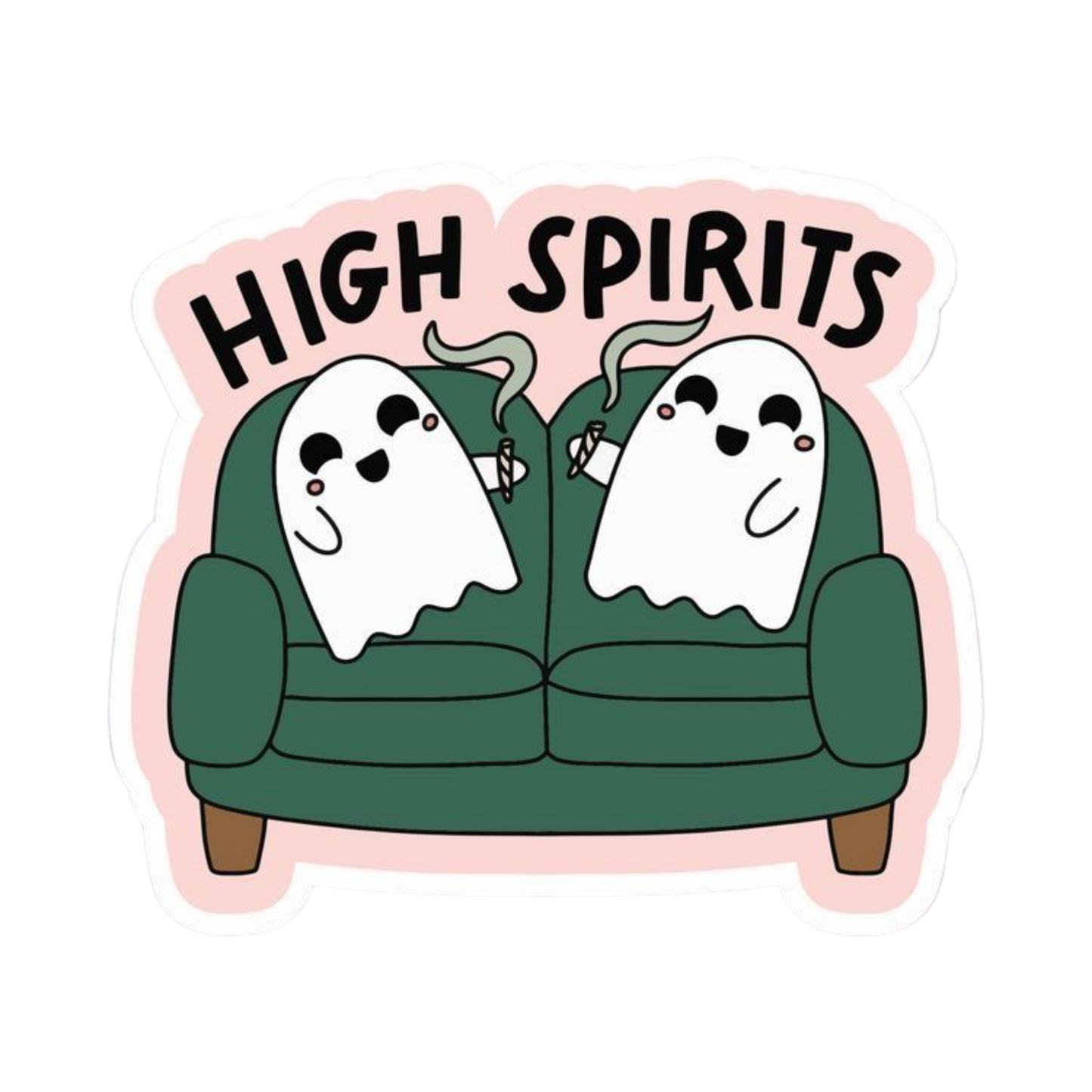 High Spirit Hemp Sticker | StickerBD