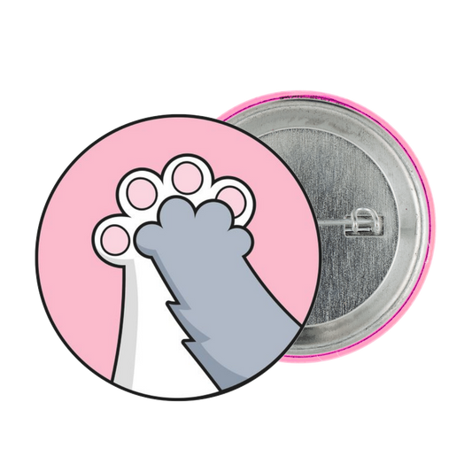 Cat Paw Tinplate Badge