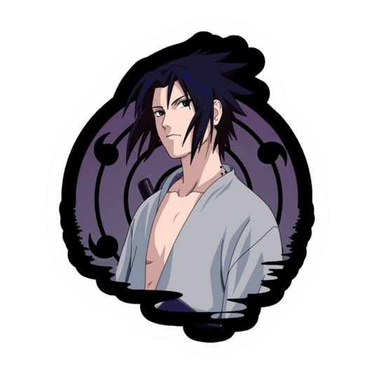 Sasuke Uchiha Naruto Sticker | Sharingan Anime Premium Sticker
