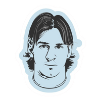 Messi 41 | Leo Messi Premium Football Sticker | Legendary Footballer