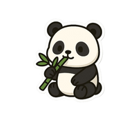 Panda 2 Sticker