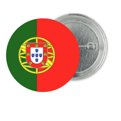 Portugal Fan Tinplate Badge