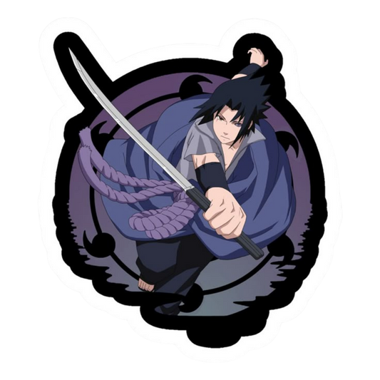 Sasuke Uchiha Naruto Sticker 2 | Sharingan Anime Premium Sticker