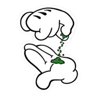 Rolling Hemp Sticker | StickerBD