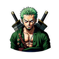 Roronoa Zoro One Piece Sticker 17 | Three Sword Style Premium Sticker