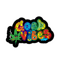 Good Vibes Hemp Sticker | StickerBD