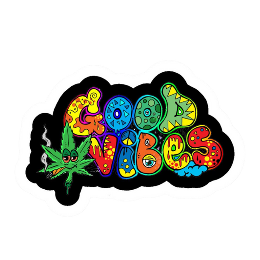 Good Vibes Hemp Sticker | StickerBD