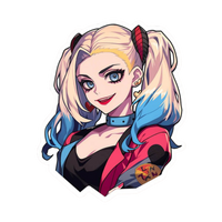 Harley Quinn 3 | DC Premium Die-Cut Stickers | StickerBD