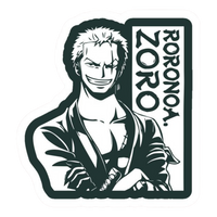 Roronoa Zoro One Piece Sticker 18 | Three Sword Style Premium Sticker