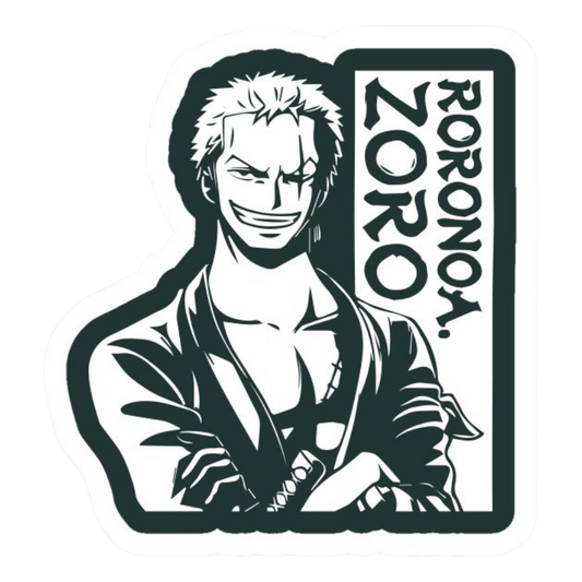 Roronoa Zoro One Piece Sticker 18 | Three Sword Style Premium Sticker