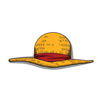 Monkey D. Luffy Straw Hat Anime stickers