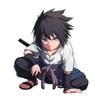 Sasuke Uchiha Naruto Sticker 3 | Sharingan Anime Premium Sticker