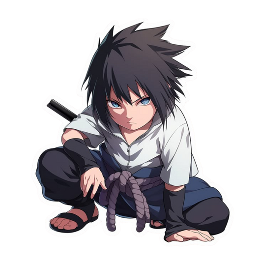 Sasuke Uchiha Naruto Sticker 3 | Sharingan Anime Premium Sticker