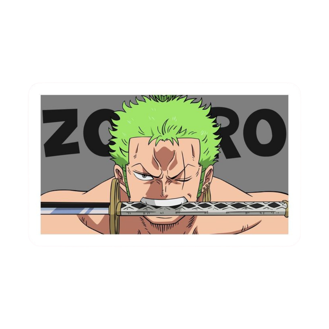 Roronoa Zoro One Piece Sticker 19 | Three Sword Style Premium Sticker