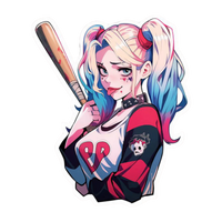 Harley Quinn 4 | DC Premium Die-Cut Stickers | StickerBD