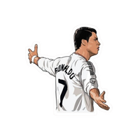 CR7 | Real Madrid Premium Sticker | Football Club