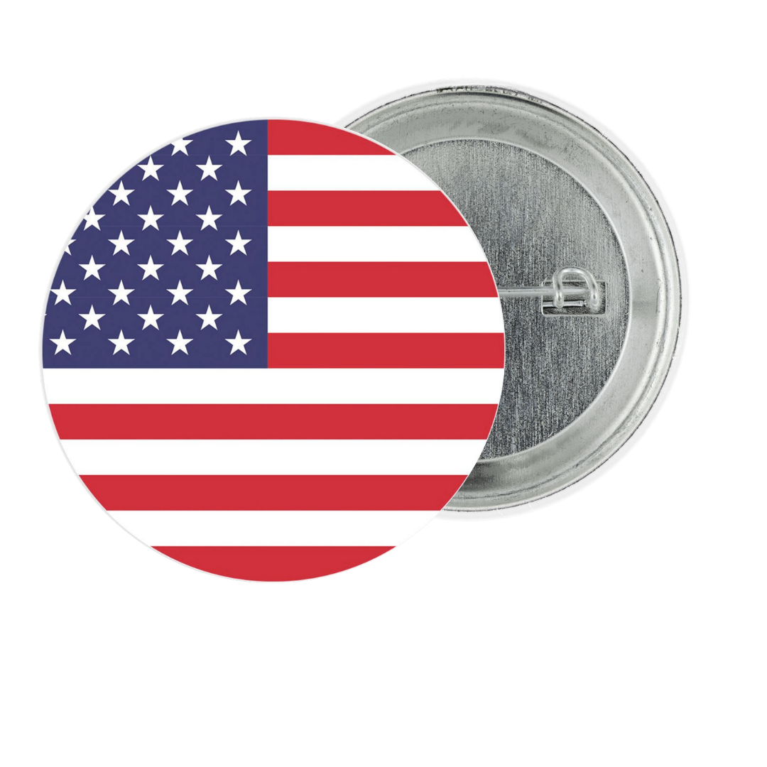 USA Fan Tinplate Badge