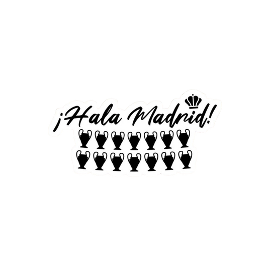 Champion Real Madrid | Real Madrid Premium Sticker | Football Club