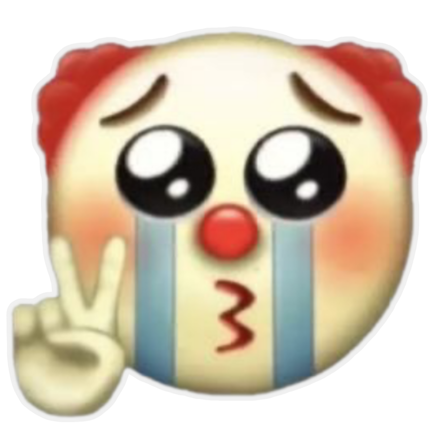 Curious Emoji 35 | Cute Funny Smiley Die-Cut Sticker | StickerBD