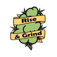 Rise and Grind Hemp Sticker | StickerBD