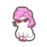 Pink Sticker 35 | Women Pink Barbie Lady | Aesthetic Girl Power Premium Sticker
