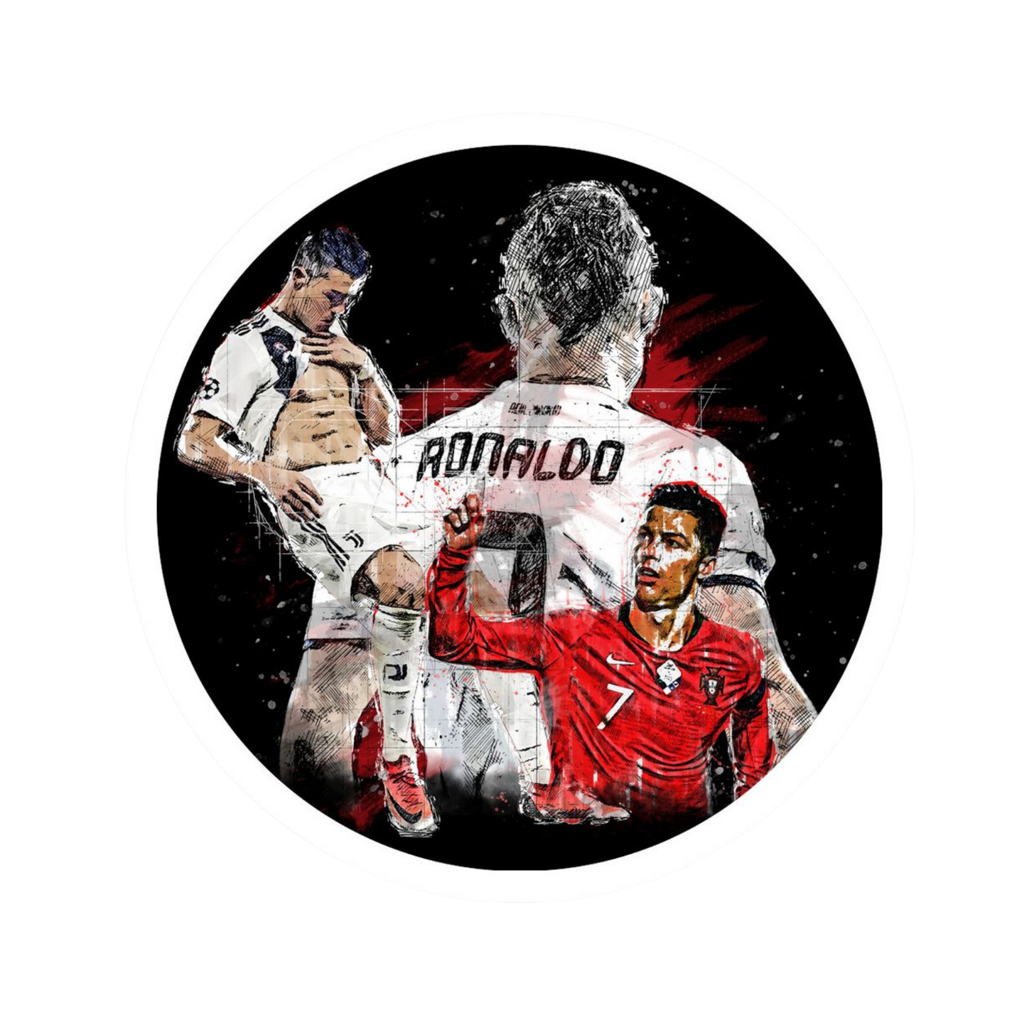Cristiano Ronaldo 46 | Portugal Football Sticker