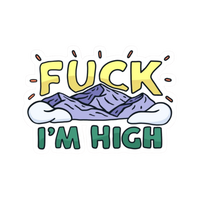 I am High Hemp Sticker | StickerBD