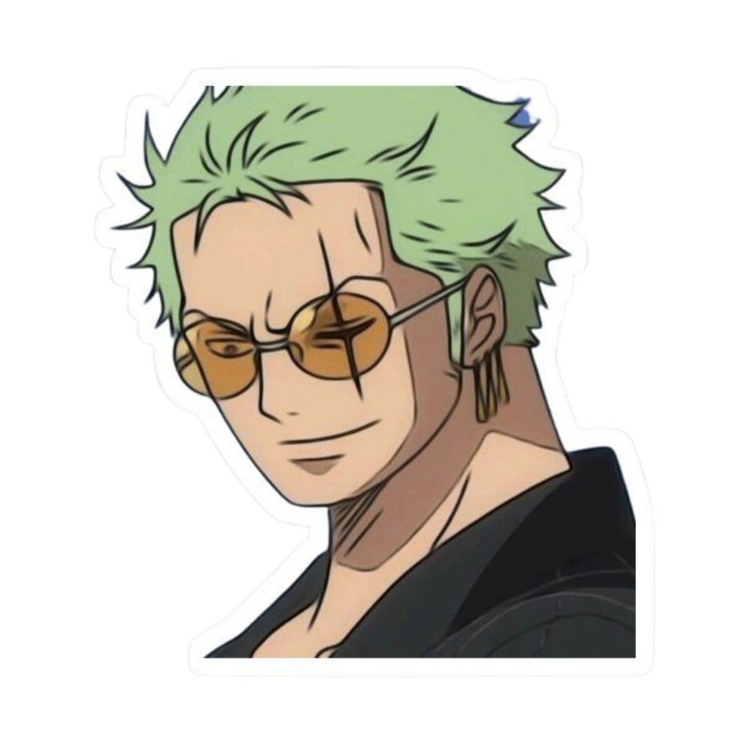 Roronoa Zoro One Piece Sticker 21 | Three Sword Style Premium Sticker