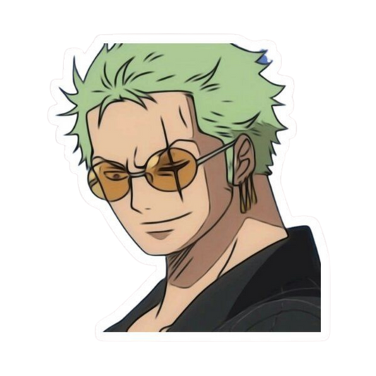 Roronoa Zoro One Piece Sticker 21 | Three Sword Style Premium Sticker