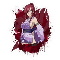 Erza Scarlet Fairy Tail Sticker 4 | Titania Armor Sticker