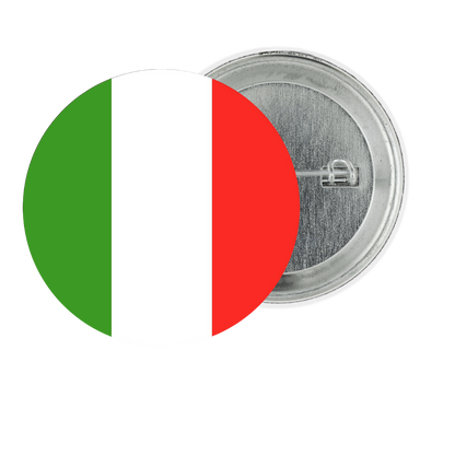 Italy Fan Tinplate Badge