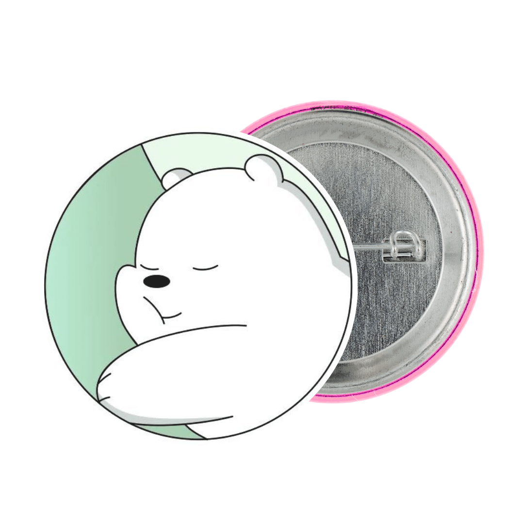 Ice Bear Tinplate Badge