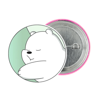 Ice Bear Tinplate Badge