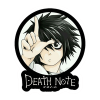 L Death Note Anime Sticker