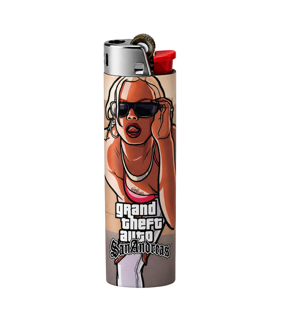 GTA Lighter – Bold Aesthetic Refillable Pocket Lighter | StickerBD