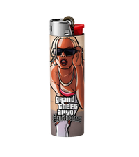 GTA Lighter – Bold Aesthetic Refillable Pocket Lighter | StickerBD