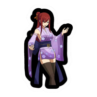 Erza Scarlet Fairy Tail Sticker 6 | Titania Armor Sticker