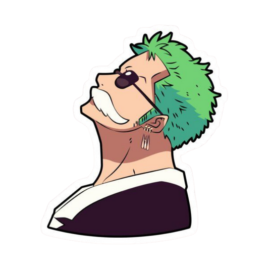 Roronoa Zoro One Piece Sticker 23 | Three Sword Style Premium Sticker