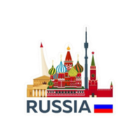 Russia 4 | Country Premium Sticker | Country, Flag & Travel Sticker