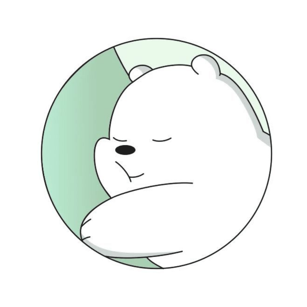Ice Bear Tinplate Badge