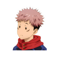 Itadori Yuji Jujutsu Kaisen Anime Sticker #17 | StickerBD
