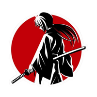 Rurouni Kenshin Anime Sticker 3 | Himura Kenshin Aesthetic Samurai Premium Sticker