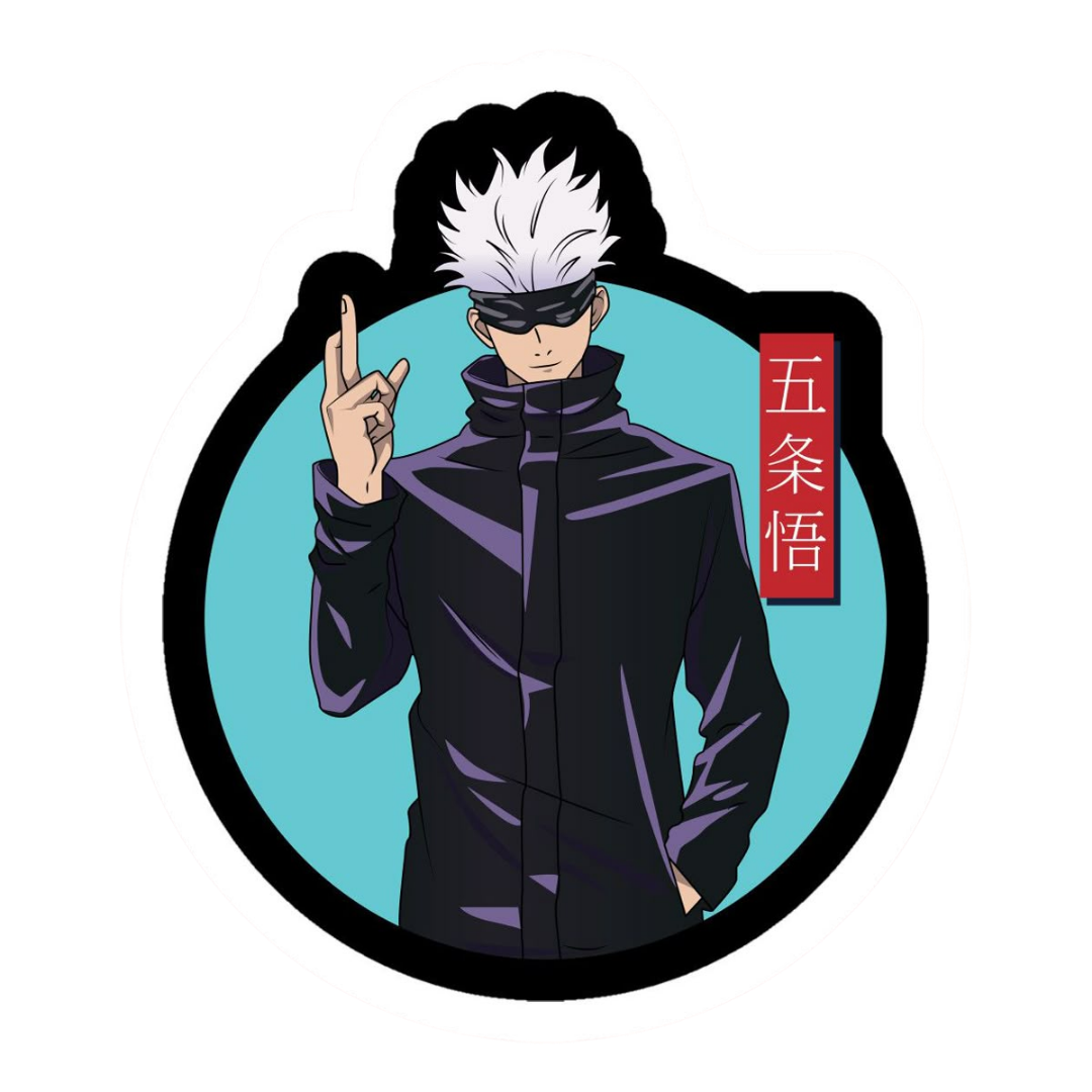 Satoru Gojo Domain Sign Jujutsu Kaisen Anime stickers