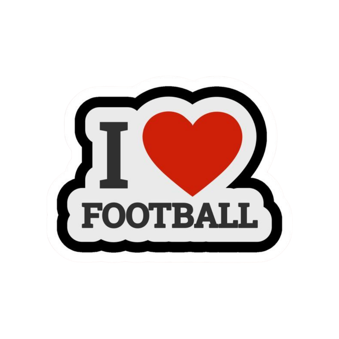 I Love Football | Football Premium Sticker | Football