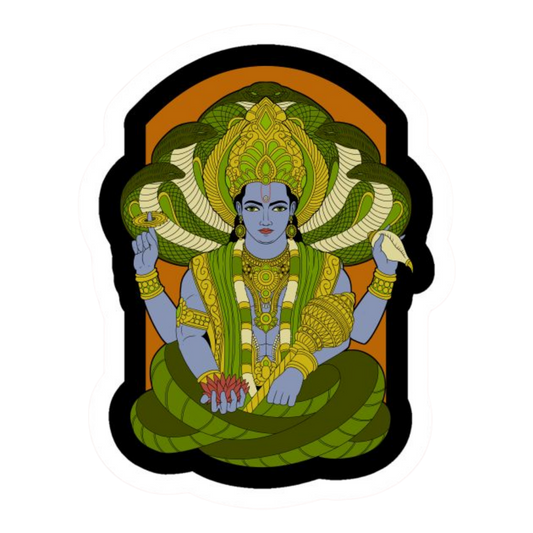 Lord Vishnu | Hinduism | Religious Sticker | Spiritual Premium Sticker