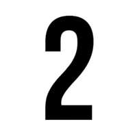 Number 2 Sticker | Educational Number Sticker | StickerBD