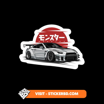 Mid Night JDM Car Sticker Bundle