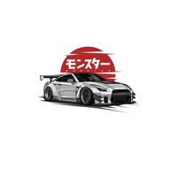 Mid Night JDM Car Sticker 2